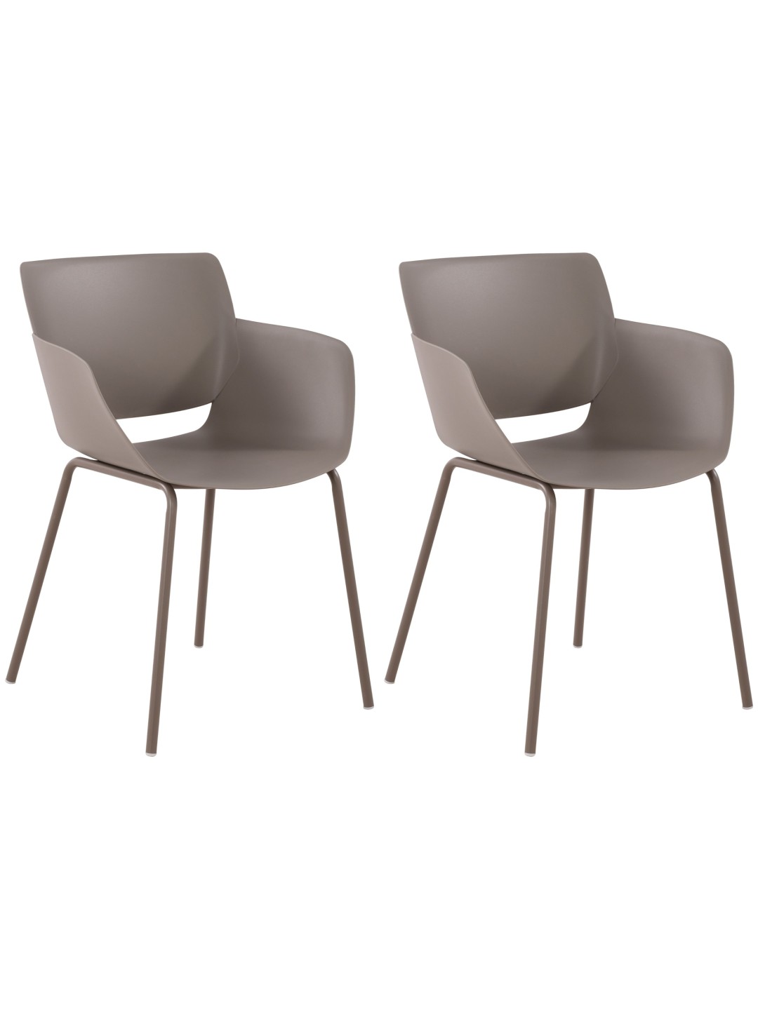 2 tuolin setti Alpena, taupe