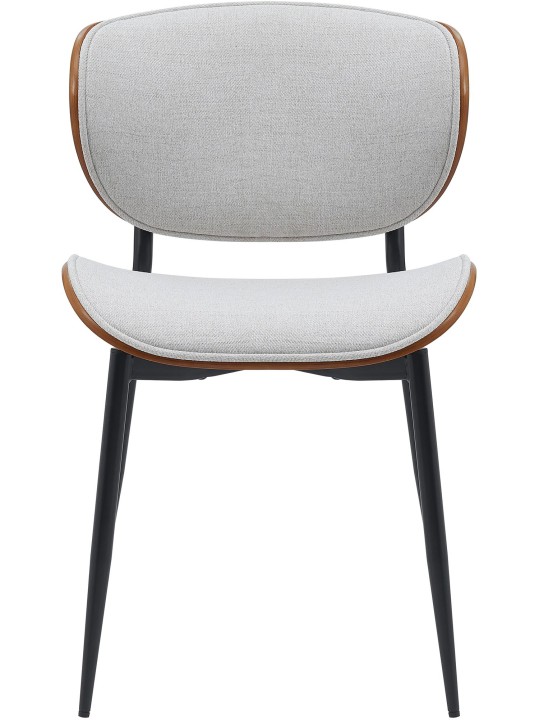 Sarja 2 ruokasalin tuolia Enid kangas, pähkinä/kermanvärinen