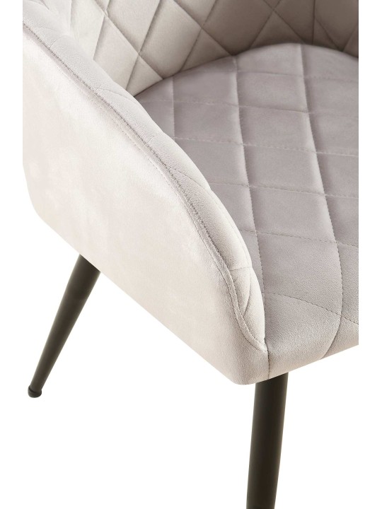 Ruokasalin tuoli Monett velvet B, harmaa