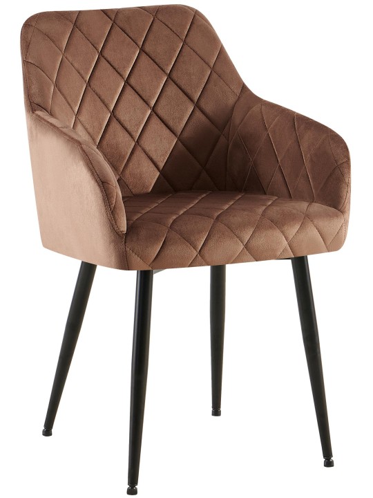 Ruokasalin tuoli Monett velvet B, ruskea