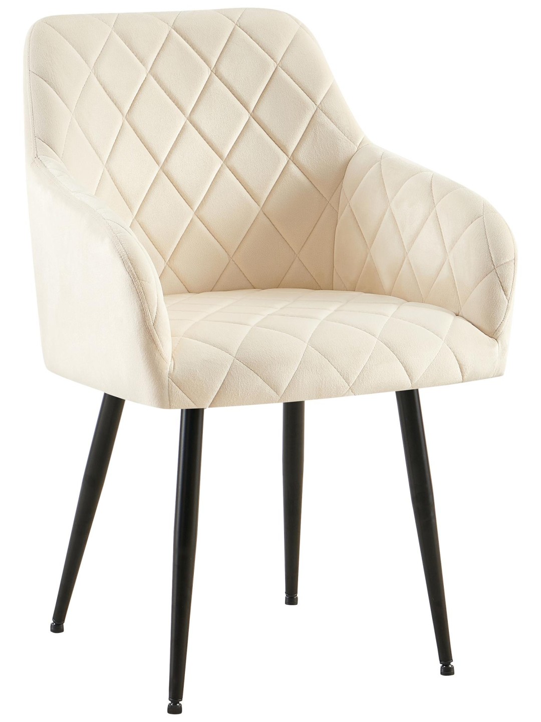 Ruokasalin tuoli Monett velvet B, kermanvärinen