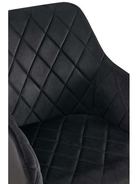 Ruokasalin tuoli Monett velvet B, musta