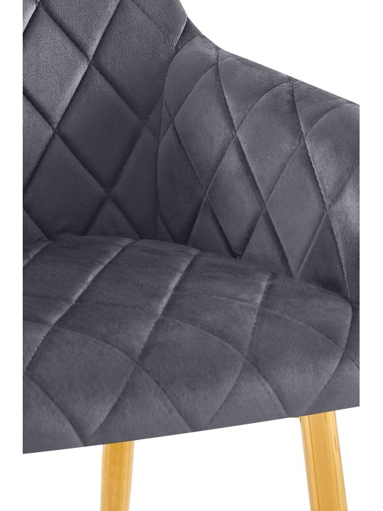 Ruokasalin tuoli Monett velvet G, tummanharmaa