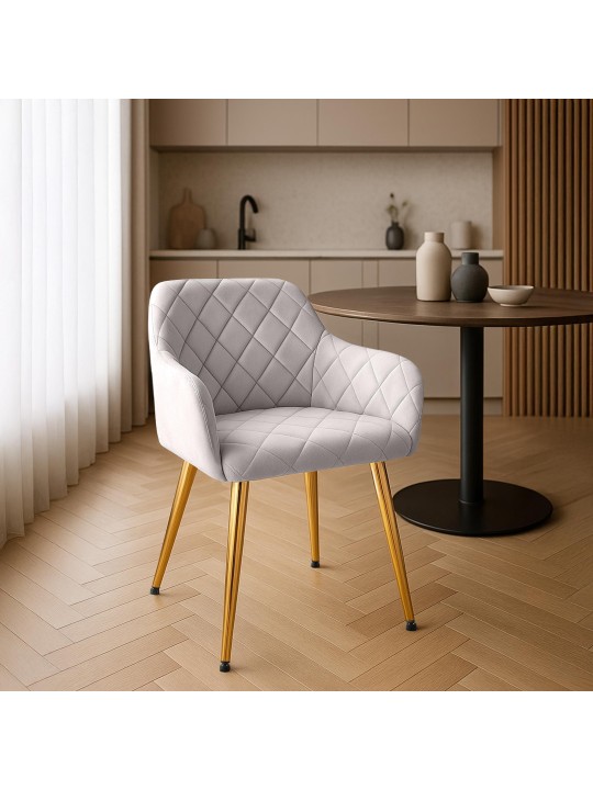 Ruokasalin tuoli Monett velvet G, harmaa