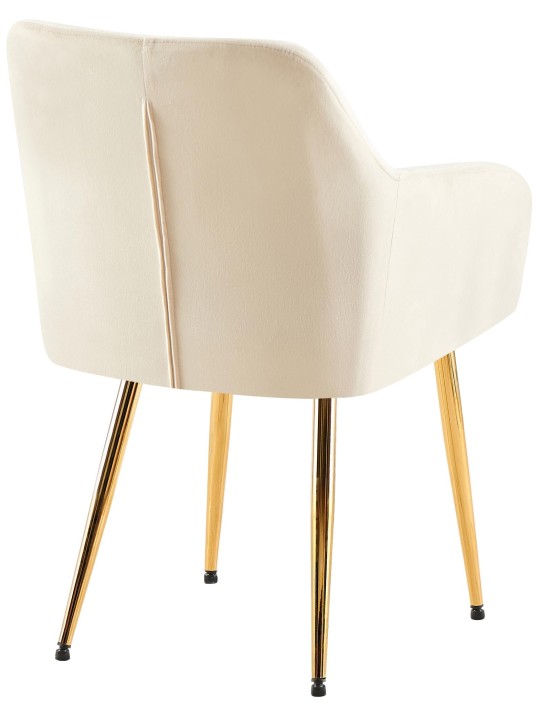 Ruokasalin tuoli Monett velvet G, kermanvärinen