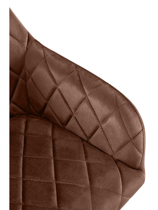 2 ruokapöydän tuolin setti Monett velvet G, ruskea