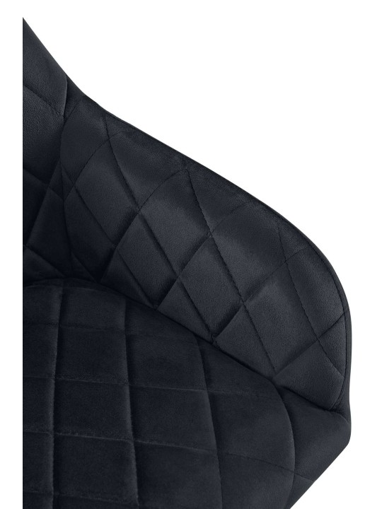 2 ruokapöydän tuolin setti Monett velvet G, musta