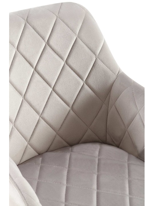 2 ruokapöydän tuolin setti Monett velvet B, harmaa