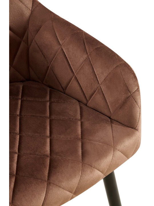 2 ruokapöydän tuolin setti Monett velvet B, ruskea 2 ruokapöydän tuolin setti Monett velvet B, ruskea