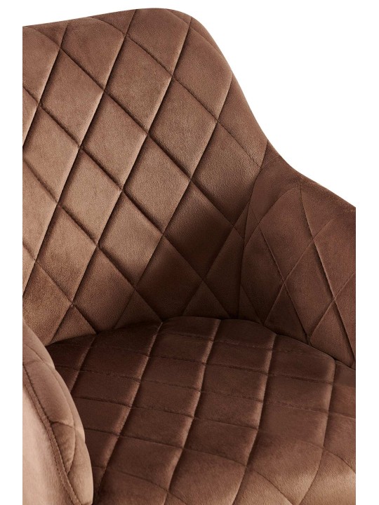 2 ruokapöydän tuolin setti Monett velvet B, ruskea 2 ruokapöydän tuolin setti Monett velvet B, ruskea