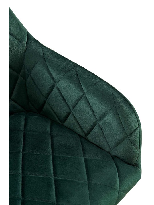 2 ruokapöydän tuolin setti Monett velvet G, vihreä