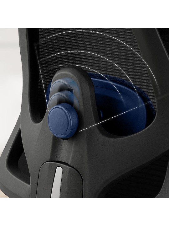 Elisha työtuoli, musta