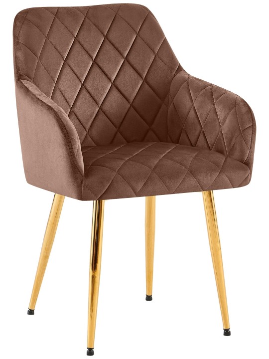 Ruokasalin tuoli Monett velvet G, ruskea