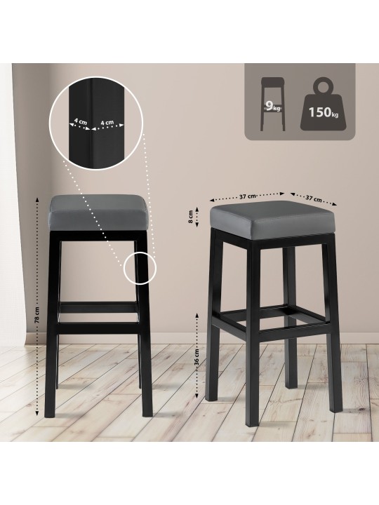 Baarijakkara Taylor B80, harmaa Baarijakkara Taylor B80, harmaa