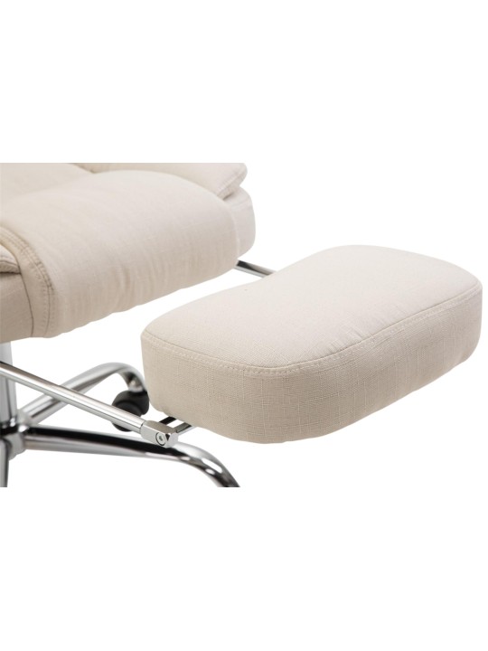 Työtuoli Castle kangasta, kermanvärinen