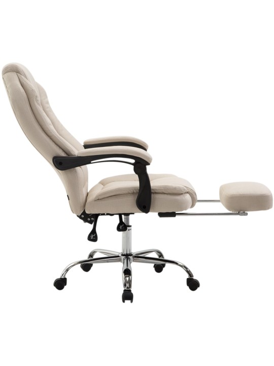 Työtuoli Castle kangasta, kermanvärinen