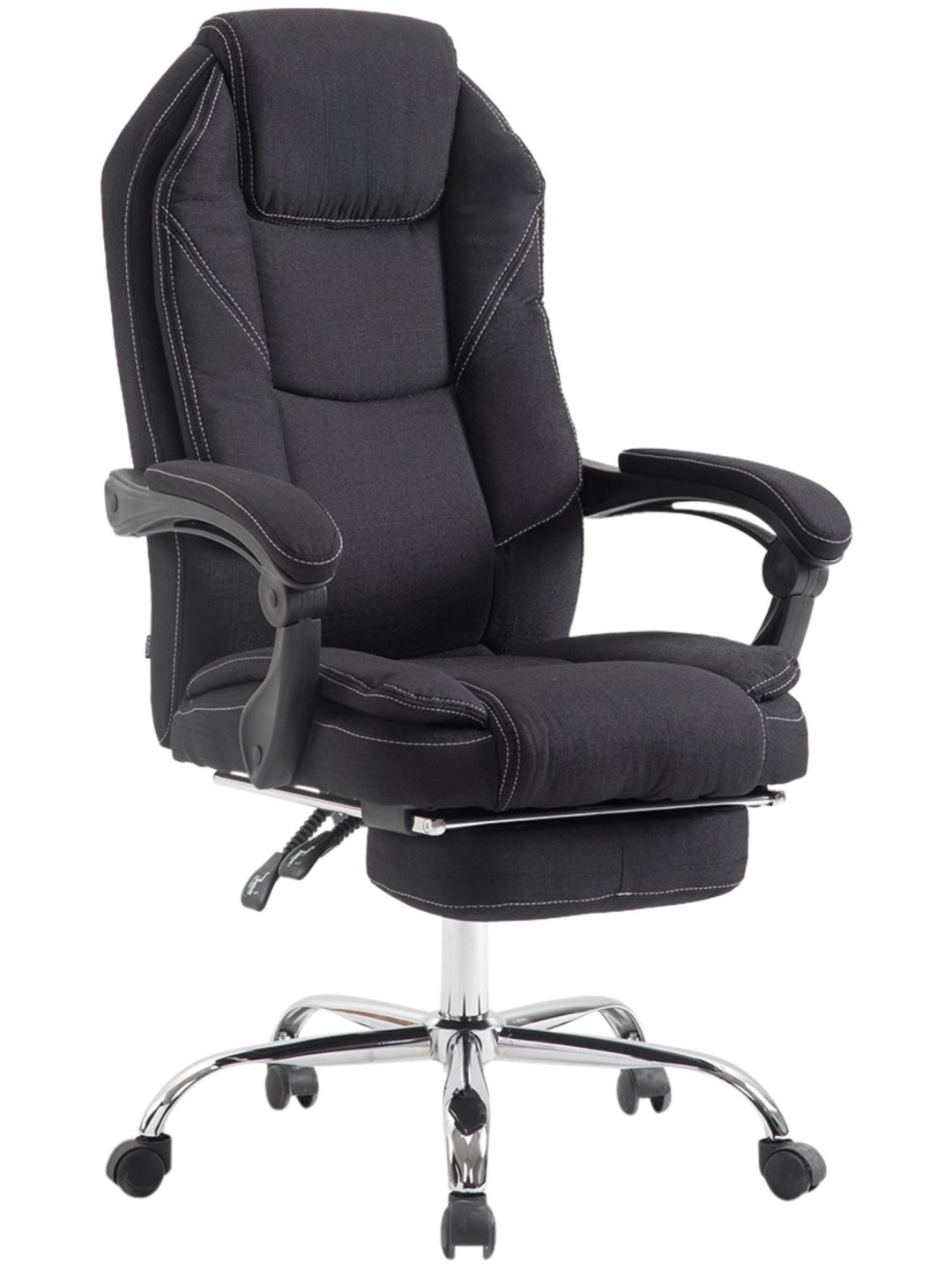 Työtuoli Castle kangasta, musta