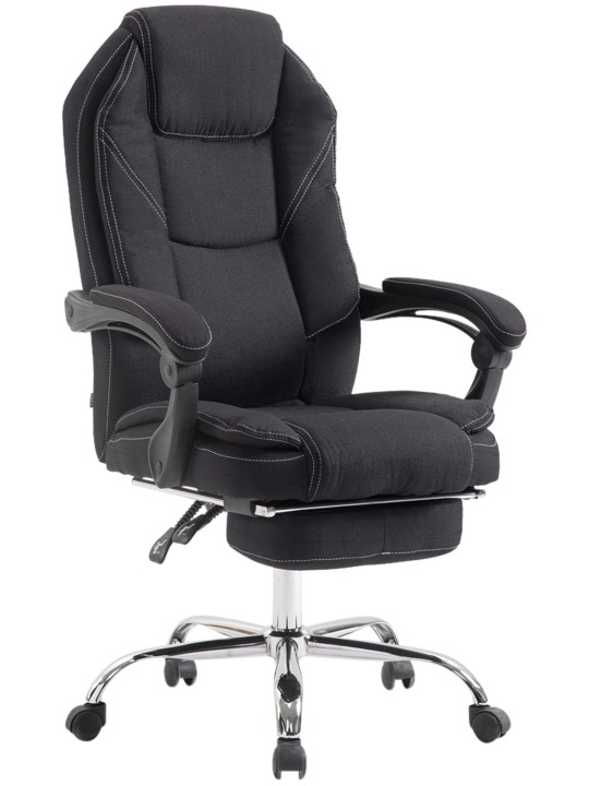 Työtuoli Castle kangasta, musta