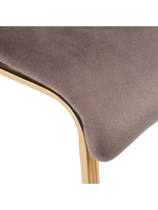 Baarijakkara Hoover Velvet 4-Foot Gold, ruskea