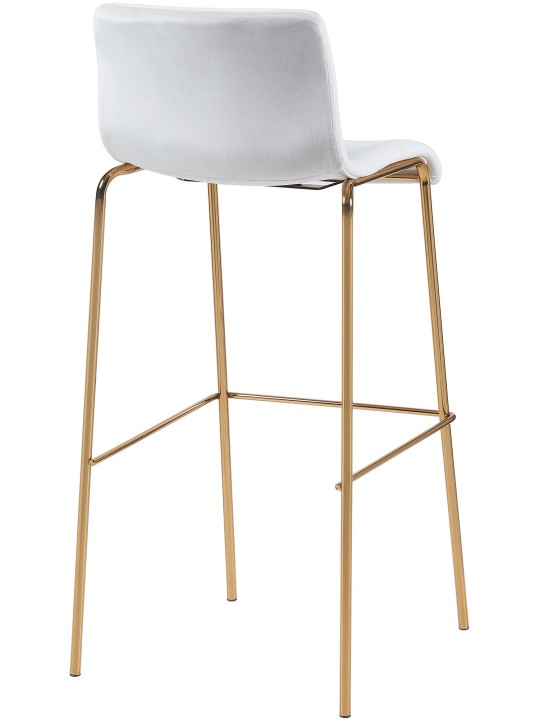 Baarijakkara Hoover Velvet 4-Foot Gold, kermanvärinen