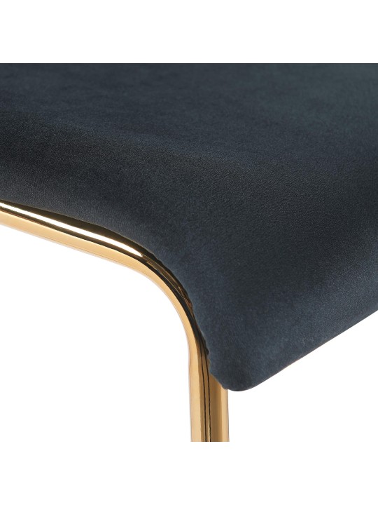 Baarijakkara Hoover Velvet 4-Foot Gold, musta