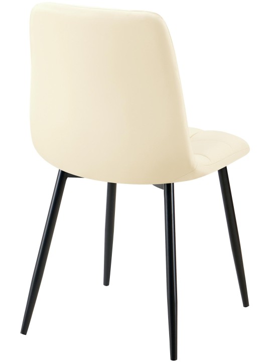 Ruokailuhuoneen tuoli Antibes keinonahkaa, kermanvärinen