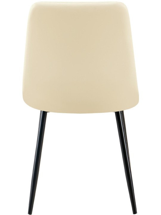 Ruokailuhuoneen tuoli Antibes keinonahkaa, kermanvärinen