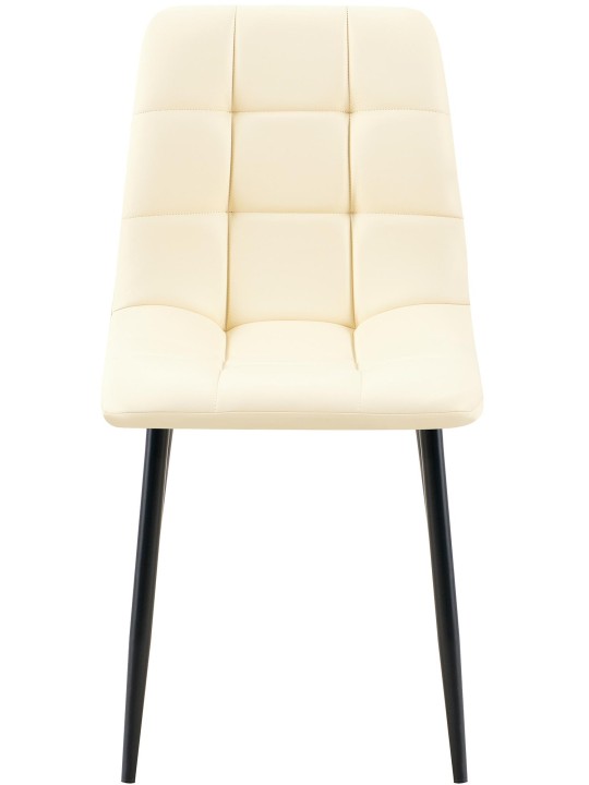 Ruokailuhuoneen tuoli Antibes keinonahkaa, kermanvärinen