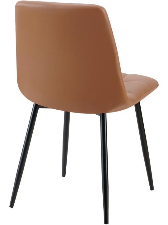 Ruokailuhuoneen tuoli Antibes keinonahkaa, tummanruskea