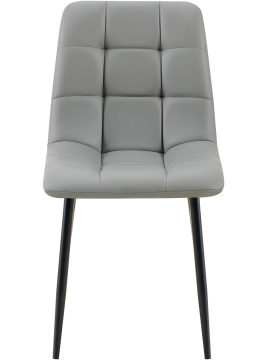 Ruokailuhuoneen tuoli Antibes keinonahkaa, vaaleanharmaa