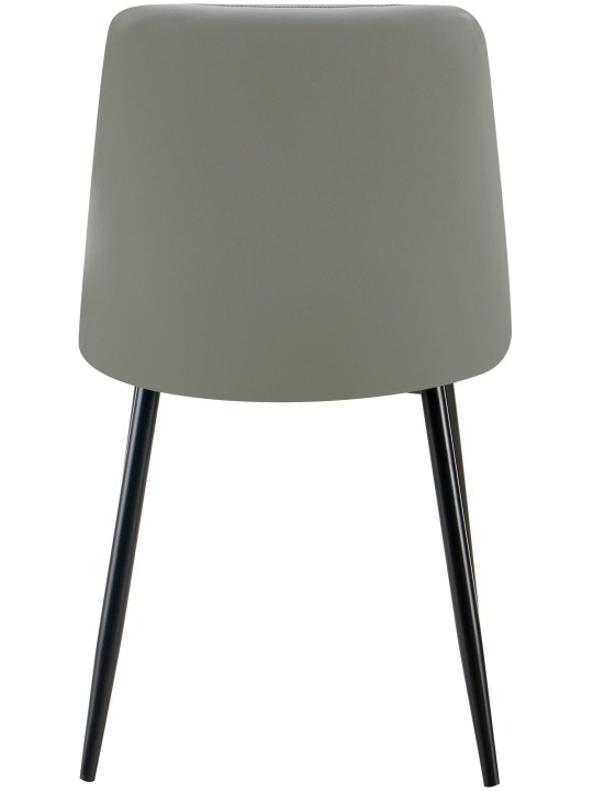 Ruokailuhuoneen tuoli Antibes keinonahkaa, vaaleanharmaa