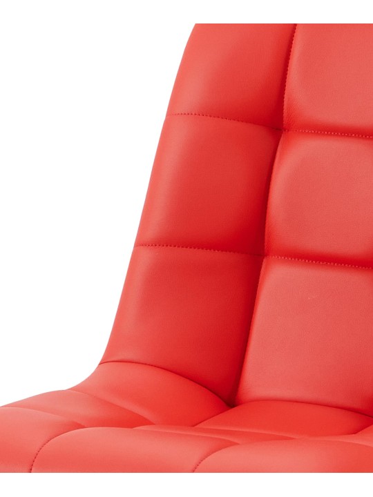 Ruokailuhuoneen tuoli Antibes keinonahkaa, punainen