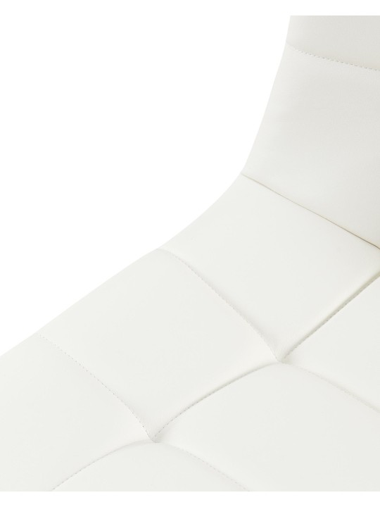 Ruokailuhuoneen tuoli Antibes keinonahkaa, valkoinen