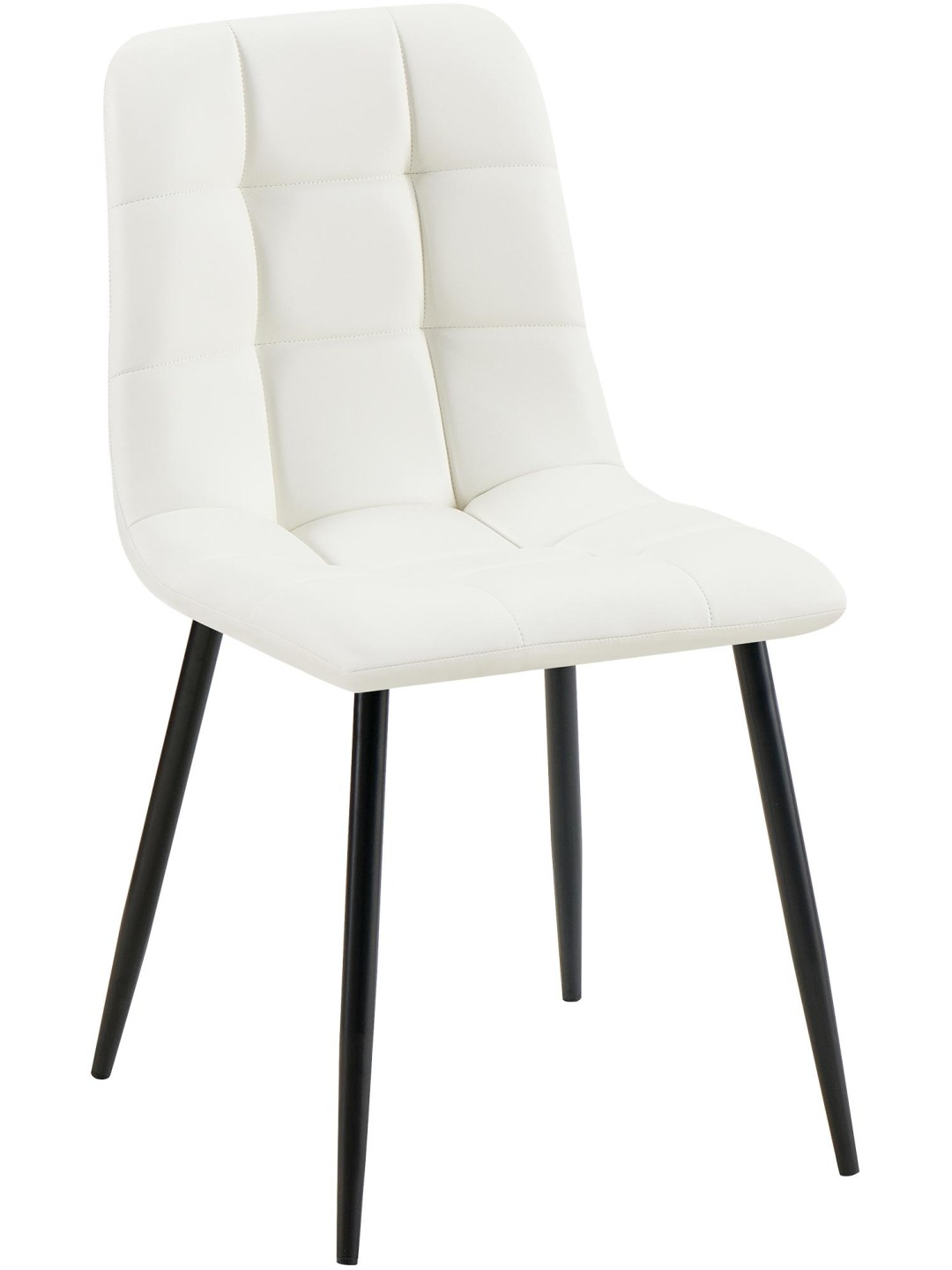 Ruokailuhuoneen tuoli Antibes keinonahkaa, valkoinen