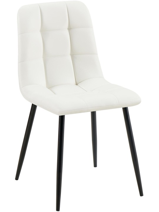 Ruokailuhuoneen tuoli Antibes keinonahkaa, valkoinen