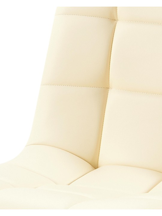 Ruokailuhuoneen tuoli Antibes keinonahkaa, kermanvärinen