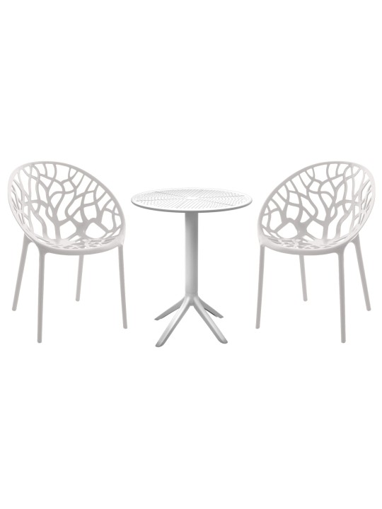 Hoscana-istuinryhmä, valkoinen Hoscana-istuinryhmä, valkoinen