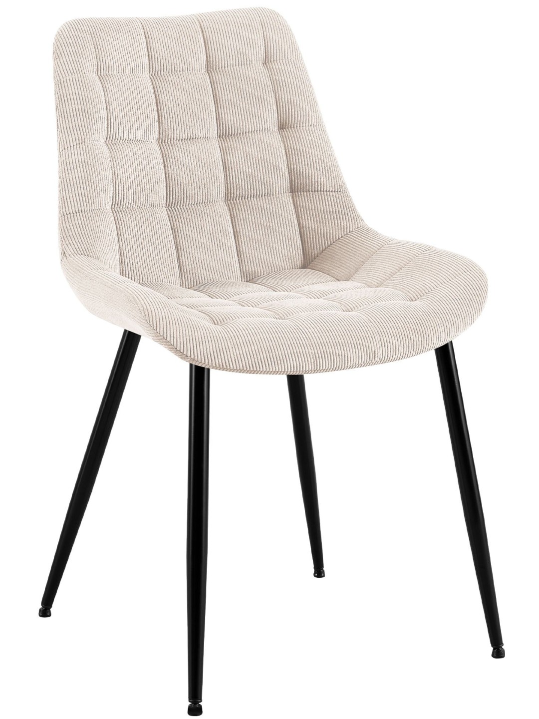 Sardna Cord ruokapöydän tuoli, kermanvärinen