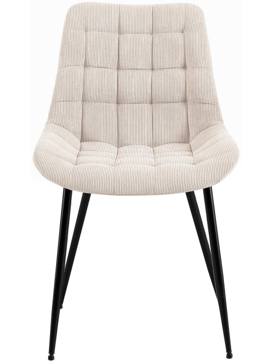 Sardna Cord ruokapöydän tuoli, kermanvärinen