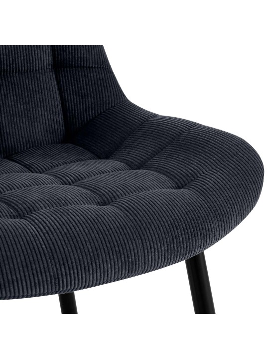 Sardna Cord ruokapöydän tuoli, musta