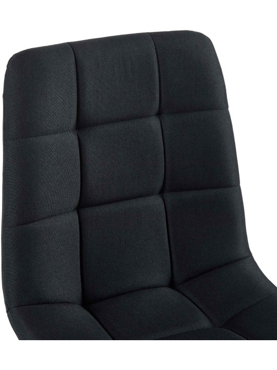 Ruokapöydän tuoli Antibes kangasta, musta