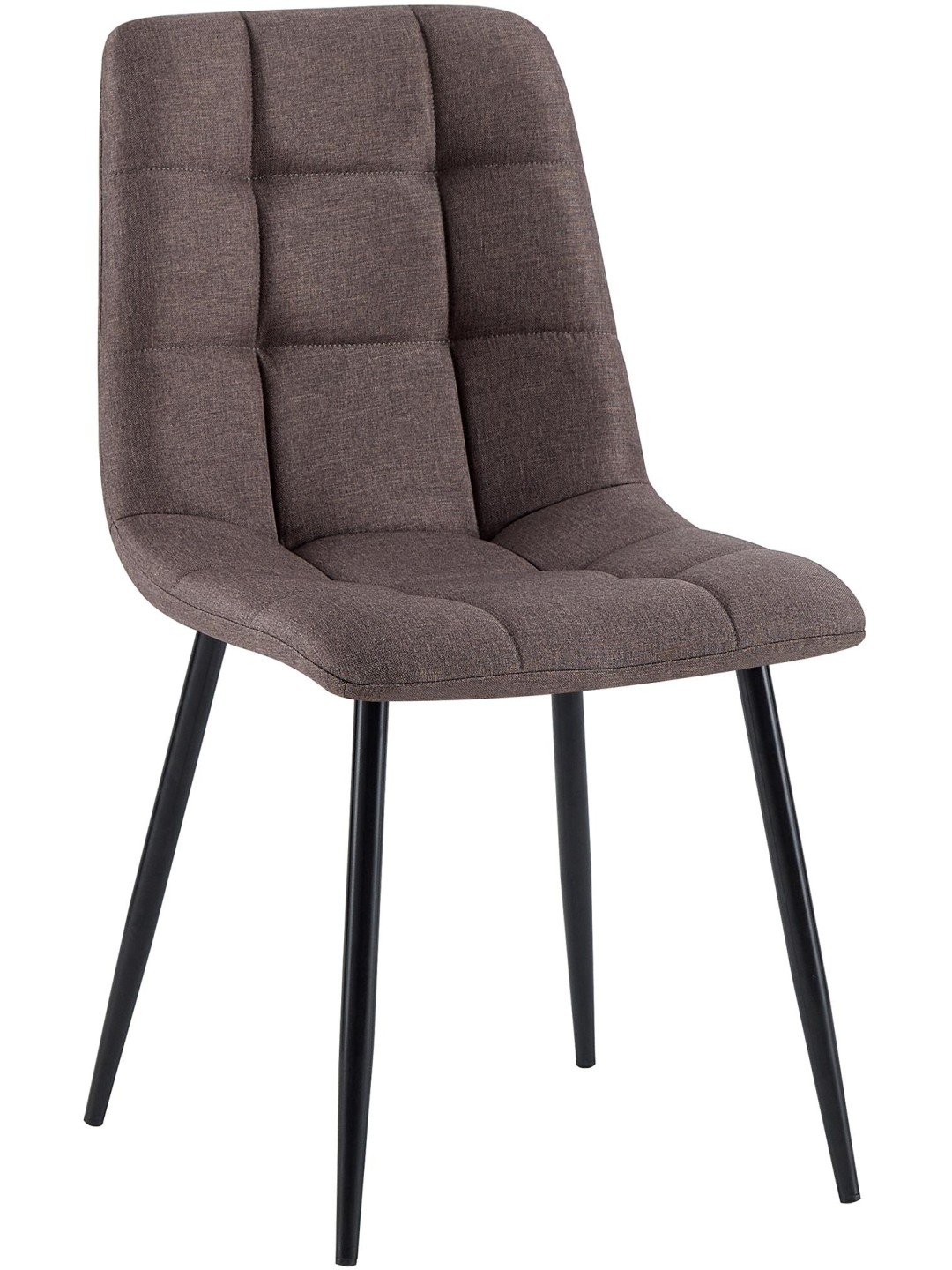 Ruokapöydän tuoli Antibes kangasta, ruskea