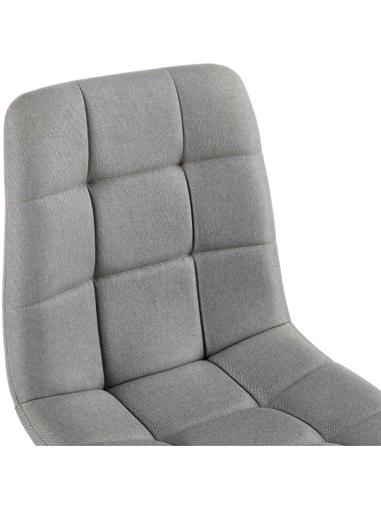 Ruokapöydän tuoli Antibes kangasta, vaaleanharmaa