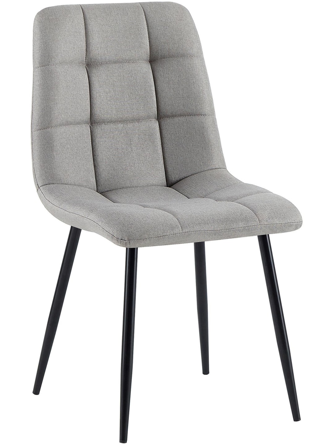 Ruokapöydän tuoli Antibes kangasta, vaaleanharmaa