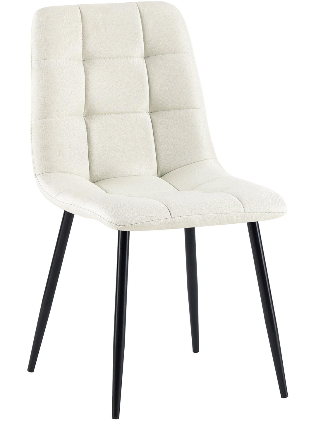 Ruokapöydän tuoli Antibes kangasta, kermanvärinen