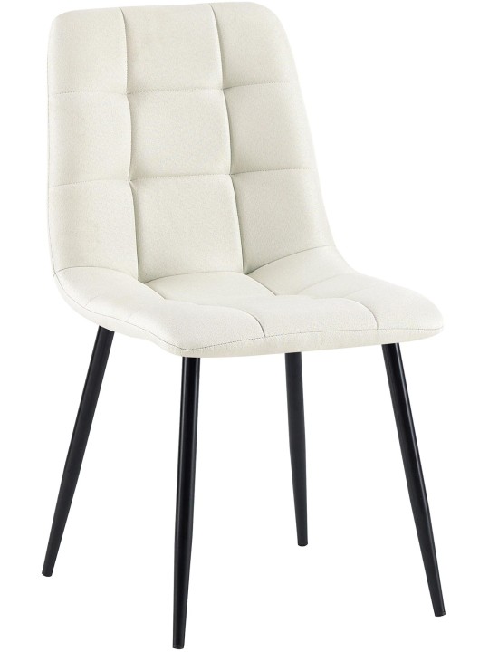 Ruokapöydän tuoli Antibes kangasta, kermanvärinen