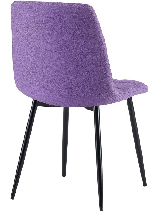 4 ruokapöydän tuolin sarja Antibes kangas, liila