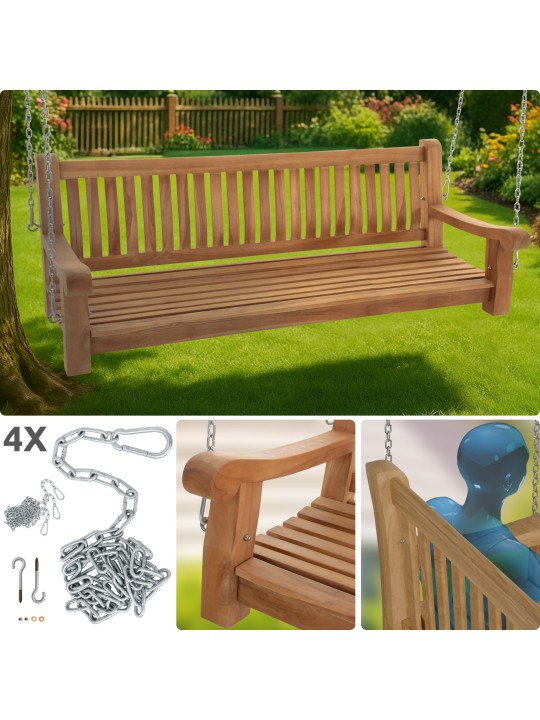 Joyce keinupenkki 180 cm, tiikki