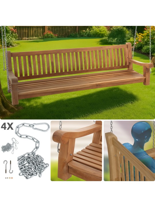 Joyce keinupenkki 220 cm, tiikki