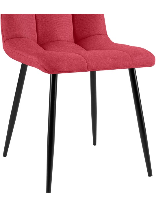 Ruokapöydän tuoli Antibes kangasta, punainen Ruokapöydän tuoli Antibes kangasta, punainen